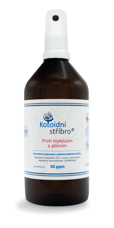 Koloidní stříbro s.r.o. Koloidní stříbro sprej, 200 ml Koncentrace stříbro: 30 ppm