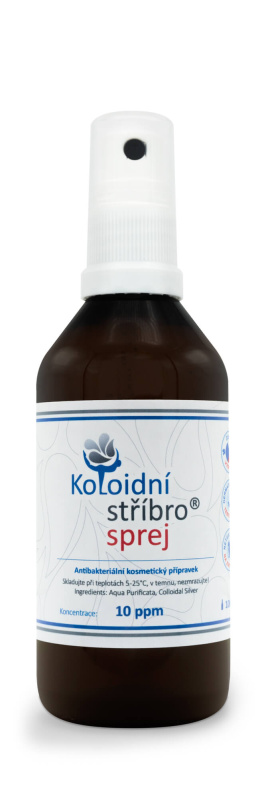 Koloidní stříbro s.r.o. Koloidní stříbro sprej, 100 ml Koncentrace stříbro: 40 ppm