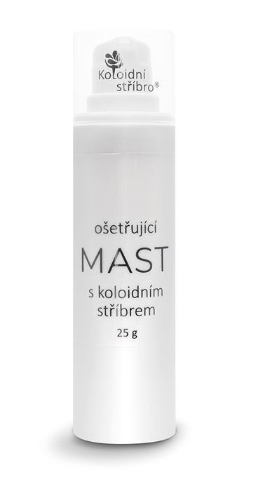 Koloidní stříbro s.r.o. Ošetřující mast s koloidním stříbrem Objem: 25 ml
