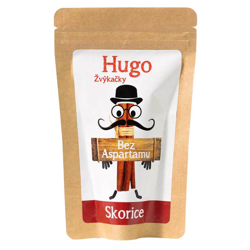 Hugo Žvýkačky bez aspartamu Skořice