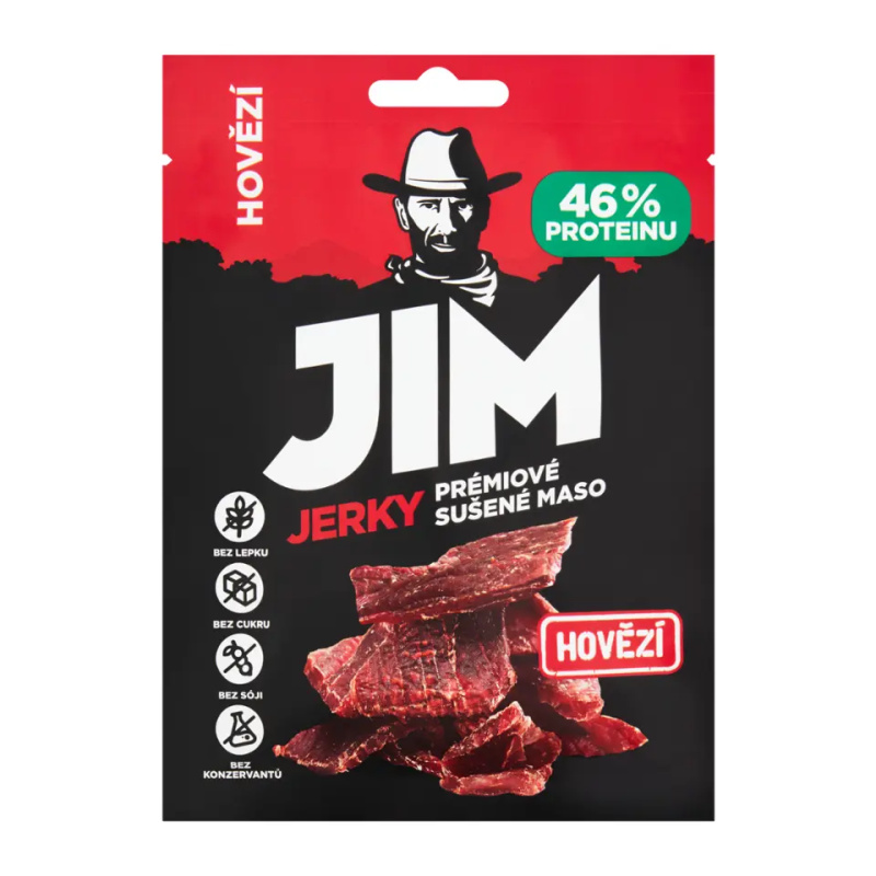 Emco Sušené maso Jim Jerky - hovězí, 23 g