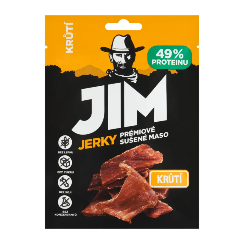 Jim Jerky Prémiové sušené maso krůtí 23g