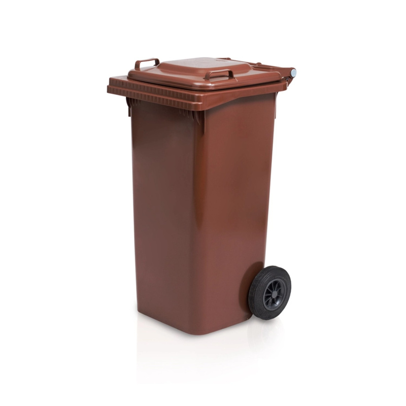 Plastová popelnice 120L HNĚDÁ