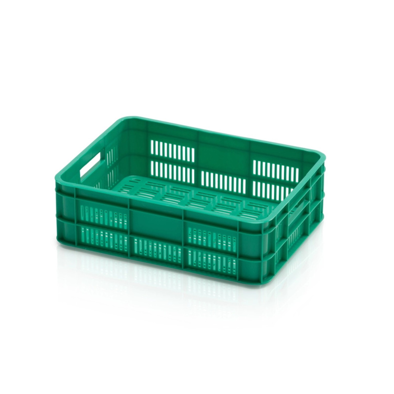 TBA Přepravka na ovoce a zeleninu A/A, zelená, 40 x 30 x 12,5 cm