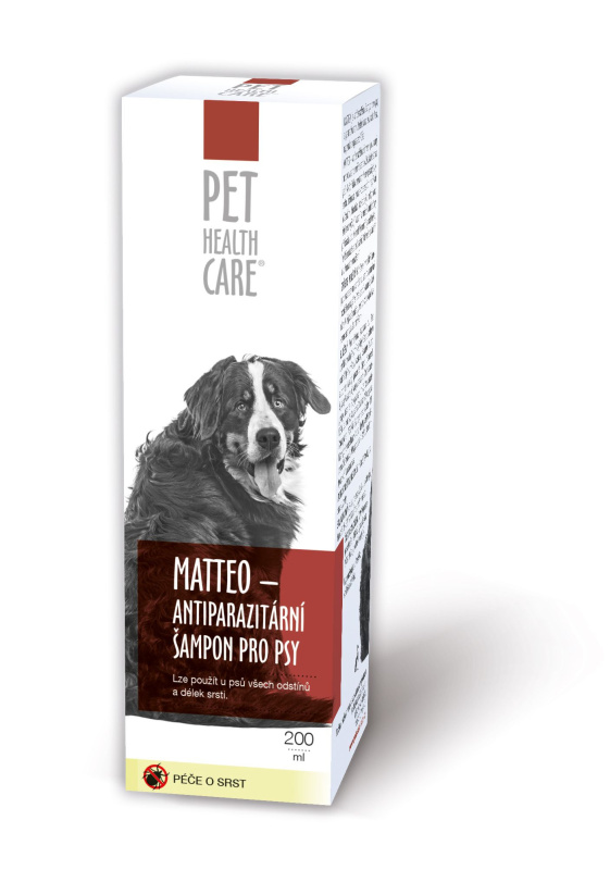 PET HEALTH CARE MATTEO antiparazitární šampon pro psy 200 ml