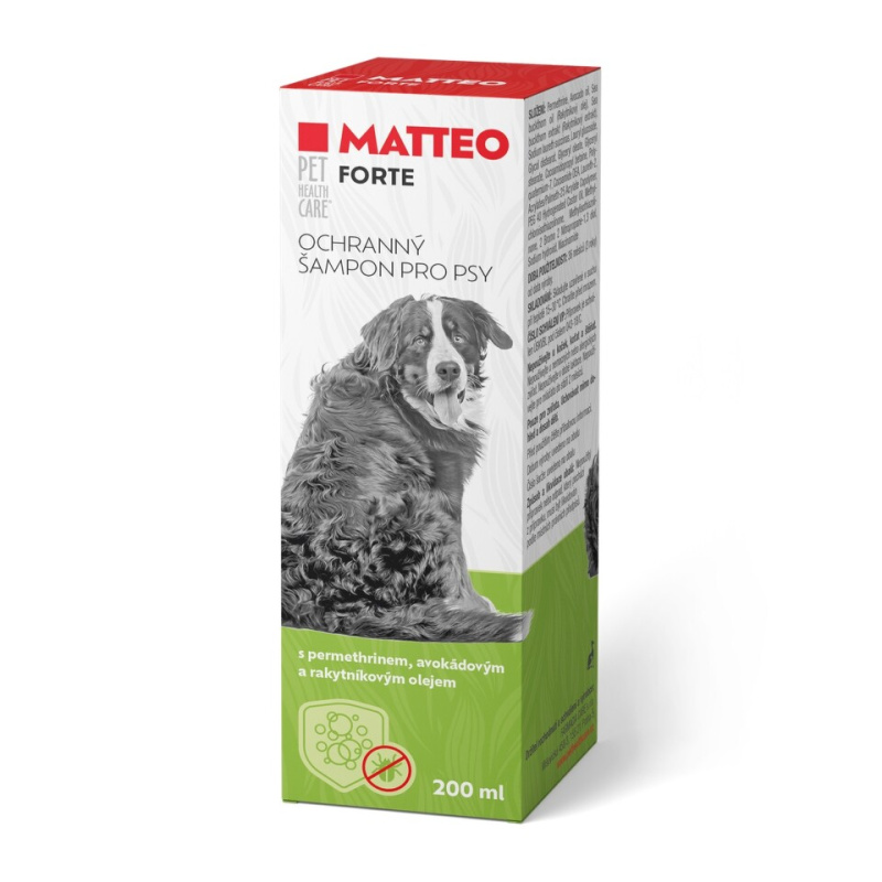 PET HEALTH CARE MATTEO antiparazitární šampon pro psy 200 ml
