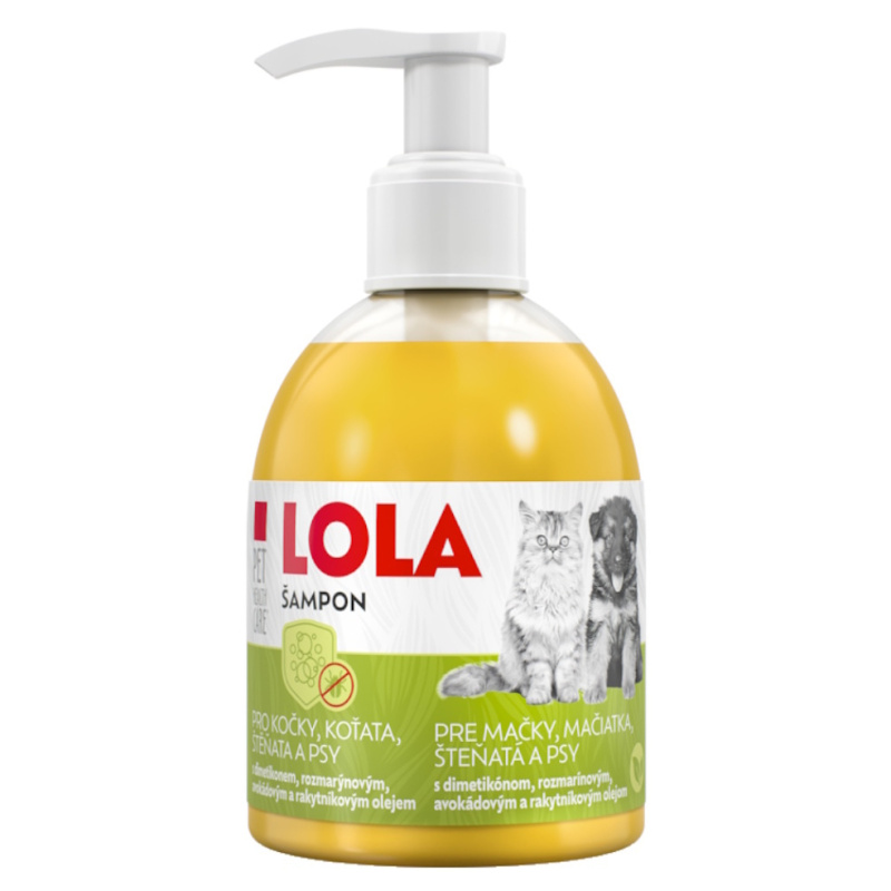 PET HEALTH CARE LOLA antiparazitní šampon pro psy a kočky 250 ml