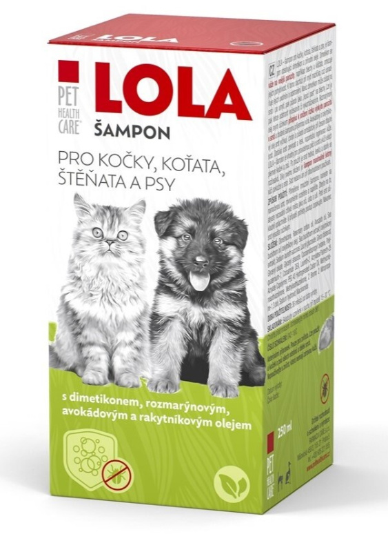 PET HEALTH CARE LOLA antiparazitní šampon pro psy a kočky 250 ml