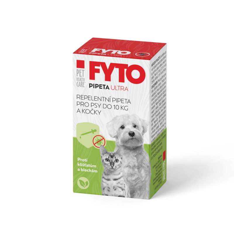 PET HEALTH CARE FYTO pipeta Ultra pro psy do 10 kg a kočky 1x15 ml
