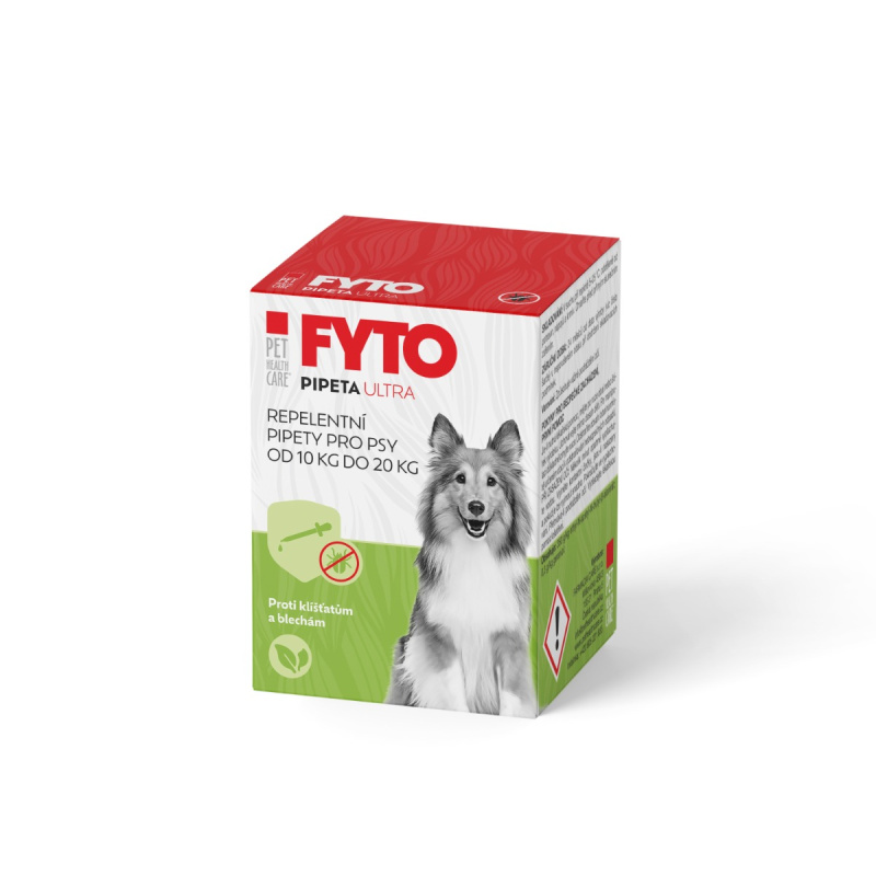 PET HEALTH CARE FYTO Pipeta ultra pro psy 10-20 kg 3x10 ml