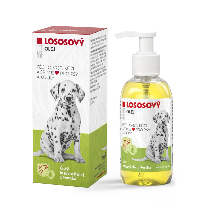 PET HEALTH CARE Lososový olej péče o srst, kůži a srdce 250 ml