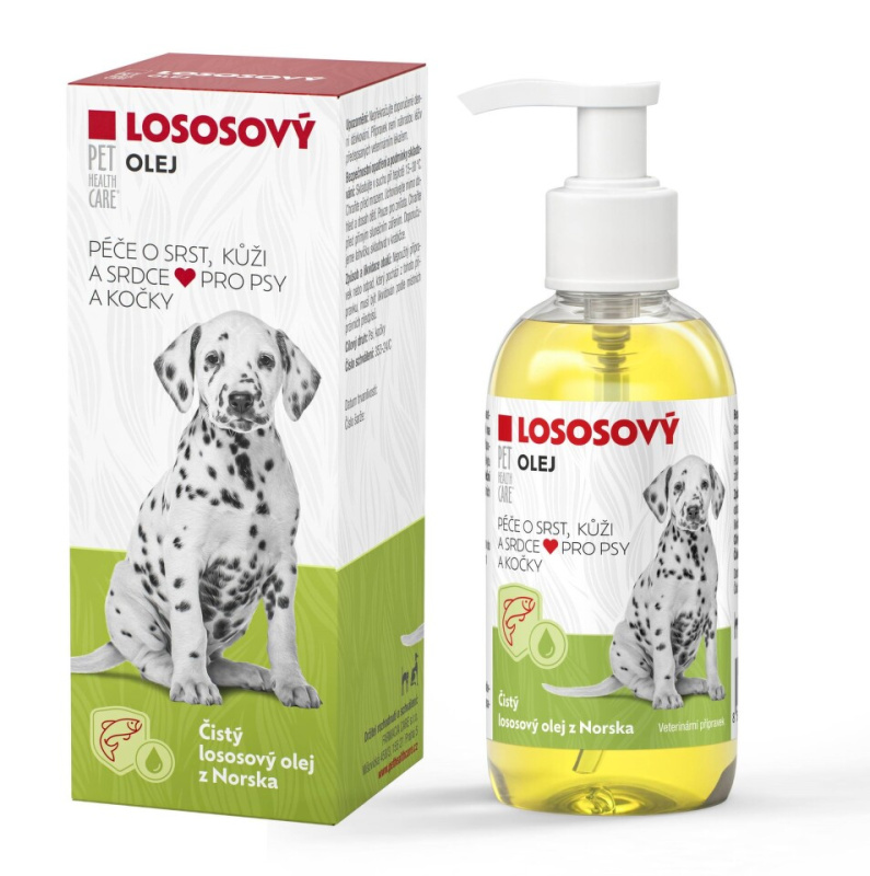 PET HEALTH CARE Lososový olej péče o srst, kůži a srdce 250 ml