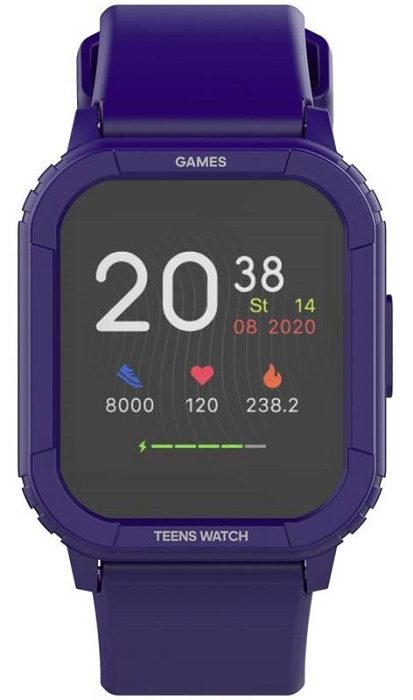 Chytré hodinky iGET FIT F10 / dětské / 1,4" / Bluetooth 5.0 / IP68 / fialová Varianta: ivi1