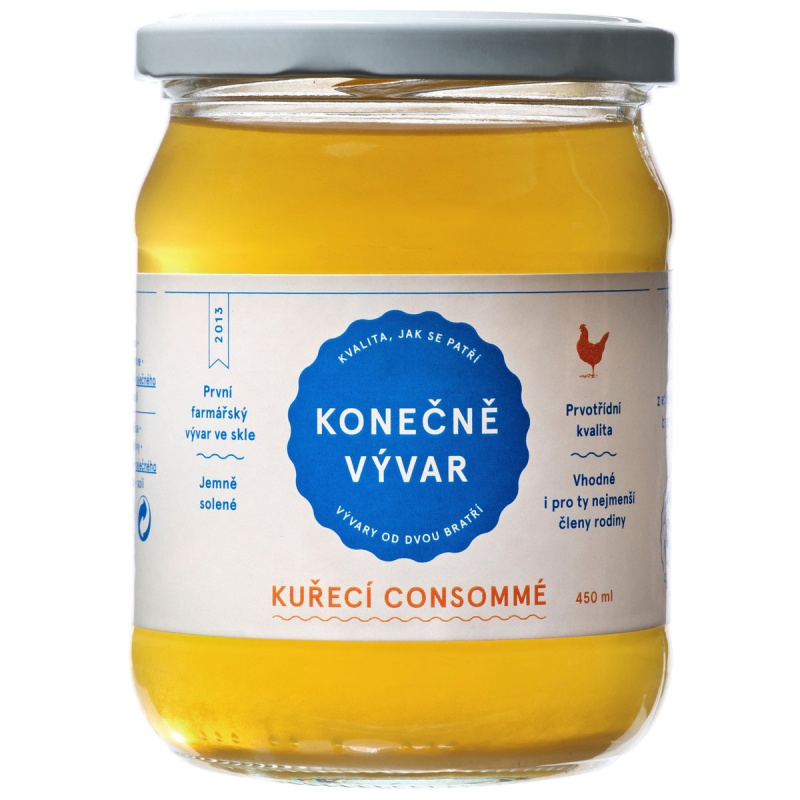Konečně vývar Konečně kuřecí consommé