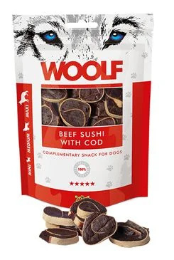 WOOLF pochoutka beef sushi with cod  100g