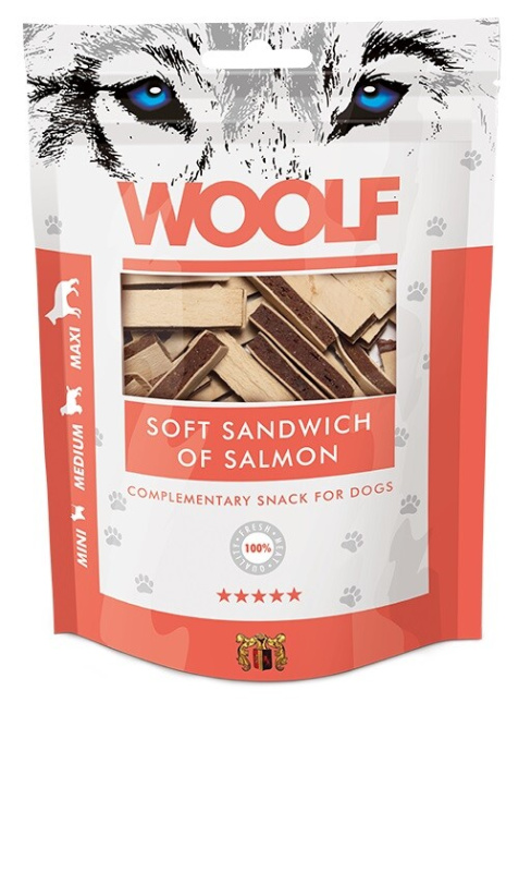 WOOLF pochoutka soft sandwich of salmon  100g