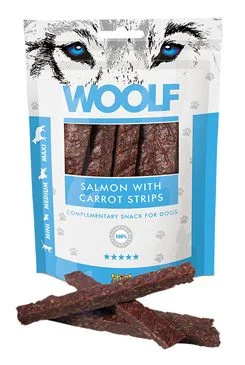 WOOLF pochoutka salmon with carrot strips  100g