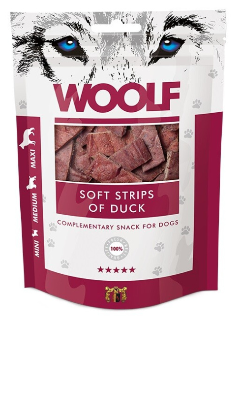 WOOLF pochoutka soft strips of duck  100g