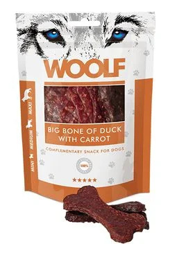 WOOLF pochoutka big bone of duck with carrot  100g