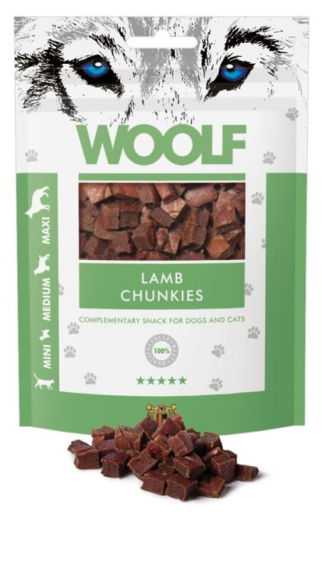 WOOLF pochoutka lamb chunkies  100g