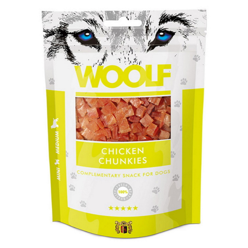 WOOLF pochoutka chicken chunkies  100g
