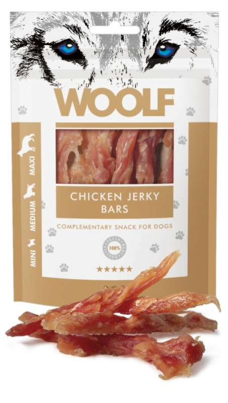 WOOLF pochoutka chicken bars  100g