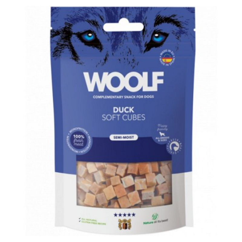 WOOLF pochoutka Soft Cubes Duck  100g