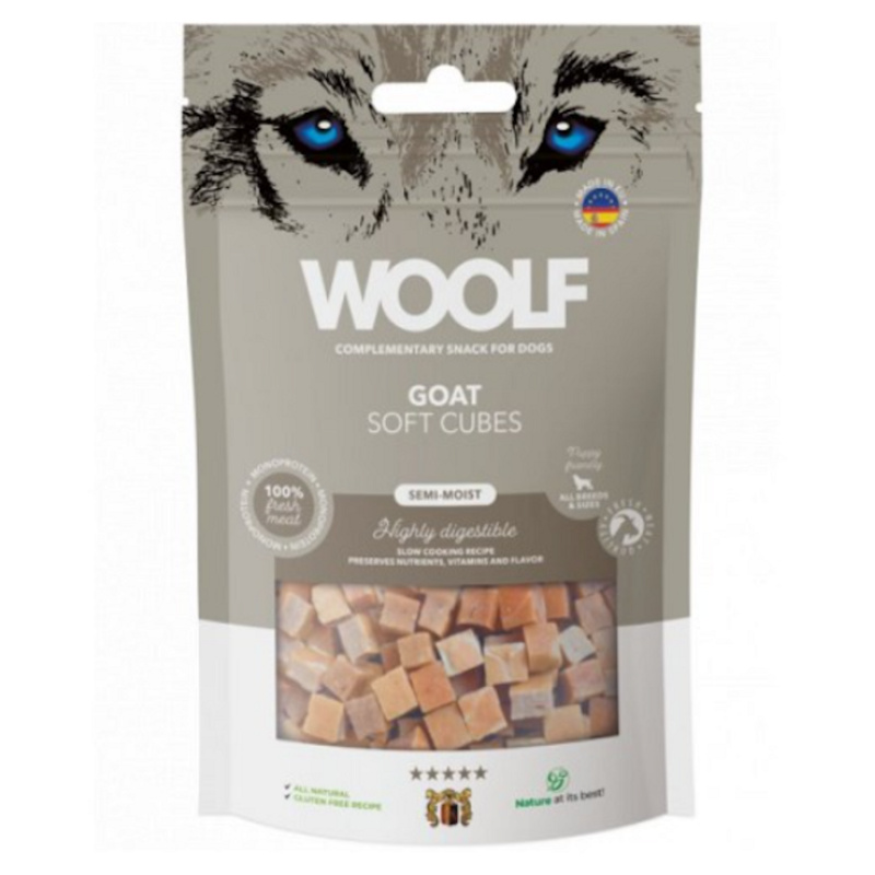 WOOLF pochoutka Soft Cubes Goat  100g