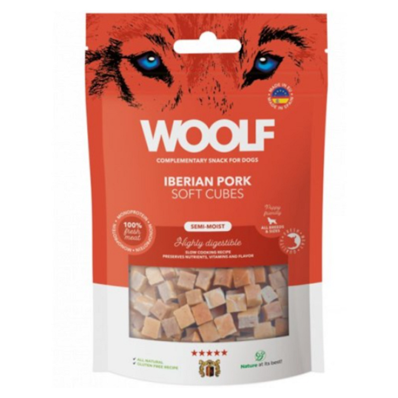 WOOLF pochoutka Soft Cubes Iberian Pork  100g