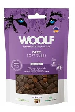 WOOLF pochoutka Soft Cubes Deer  100g