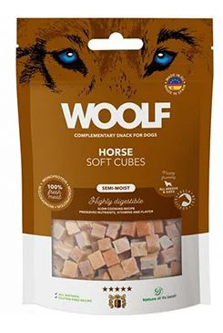 WOOLF pochoutka Soft Cubes Horse  100g