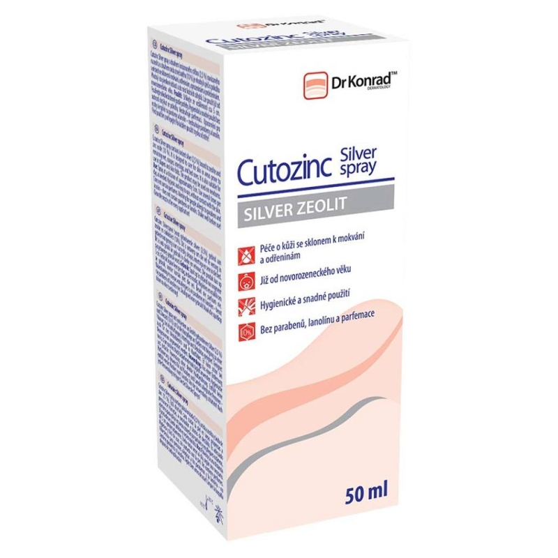 Dr Konrad Cutozinc Silver Spray sprej pro podrážděnou pokožku 50 ml