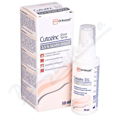 Dr Konrad Cutozinc Silver Spray sprej pro podrážděnou pokožku 50 ml