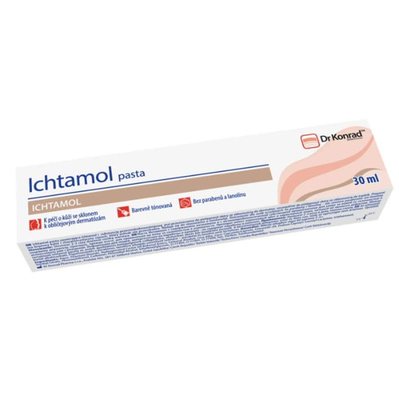 Dr Konrad Ichtamol pasta pro citlivou pleť se sklonem k akné 30 ml