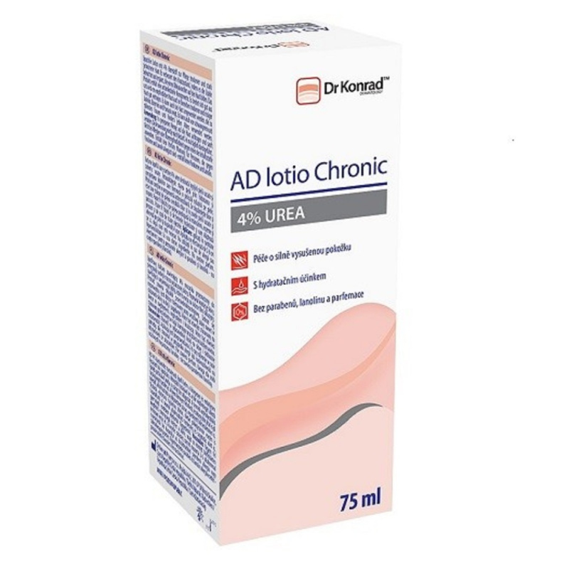Dr Konrad AD lotio® Chronic tělové mléko pro suchou až velmi suchou pokožku 4% Urea 75 ml
