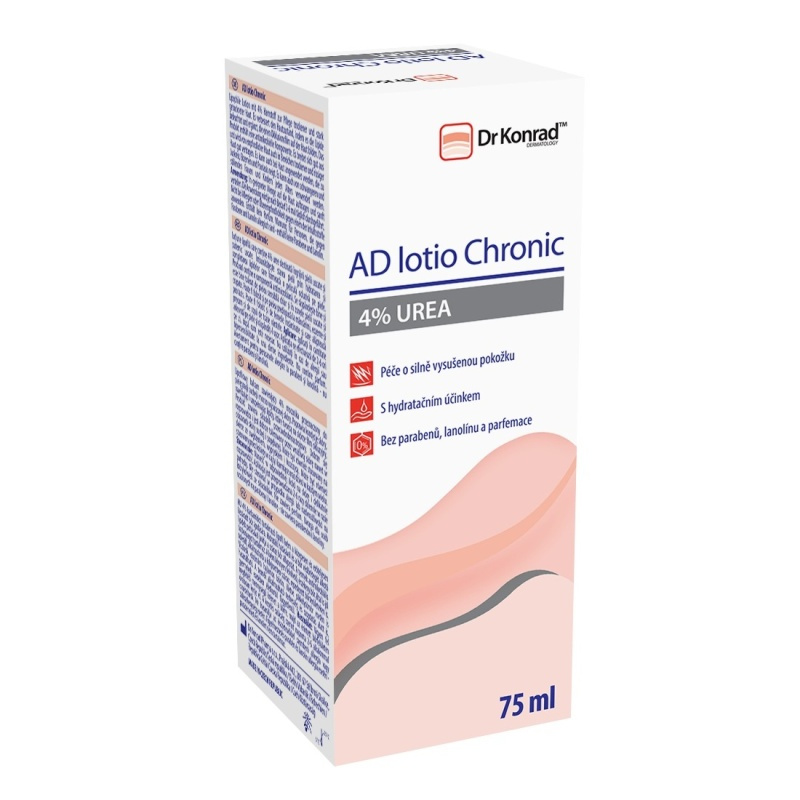 Dr Konrad AD lotio® Chronic tělové mléko pro suchou až velmi suchou pokožku 4% Urea 75 ml
