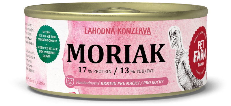 Pet Farm Family Moriak konzerva pro kočky 100g