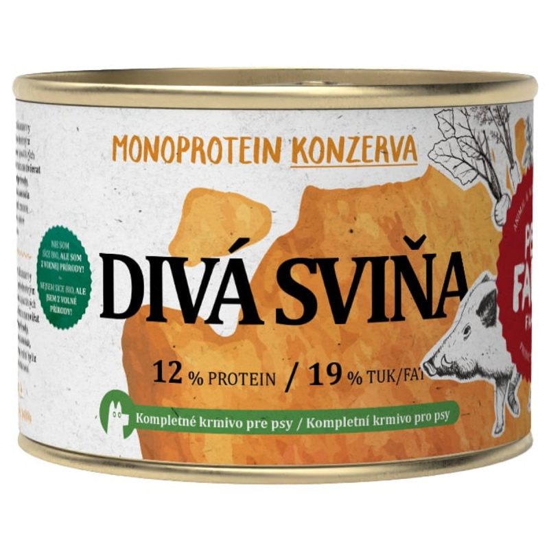 Pet Farm Family Konzerva pro psy z divočáka