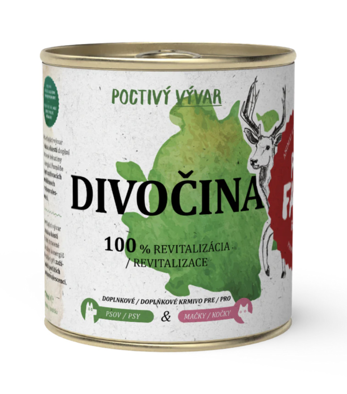 Pet Farm Family Pet Farm Vývar pro psy a kočky Divočina, 270 ml