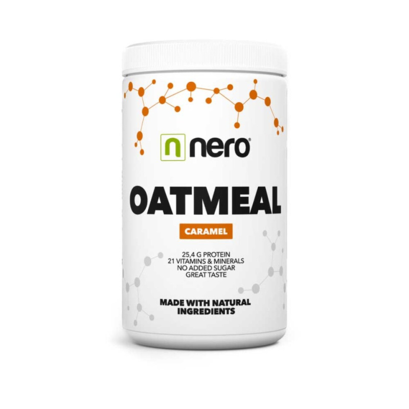 NERO Proteinová instantní ovesná kaše Nero, Karamel, 600g, 12 porcí
