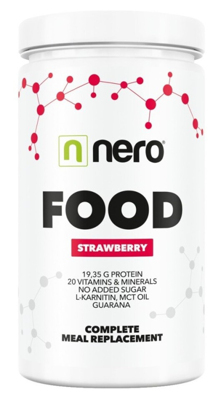 NERO Zdravé dietní jídlo Nero FOOD Jahoda, 600g, 20 porcí