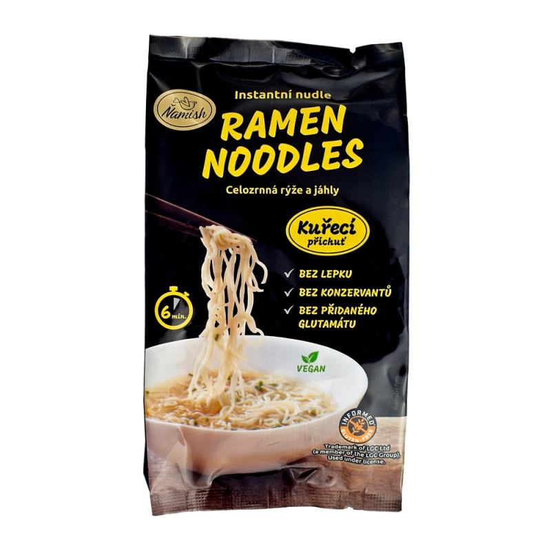 ŇAMISH Instantní nudle celozrnná příchuť kuřecí bez lepku 57 g