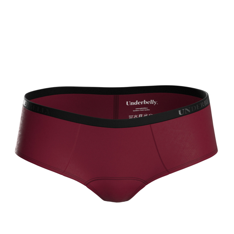Menstruační kalhotky Underbelly Lowee červené (LOWEE-BO-EM-1-PAD) XL