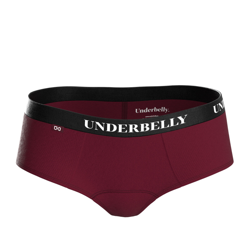 Menstruační kalhotky Underbelly Lowee červené (LOWEE-BO-CE-1-MM) M