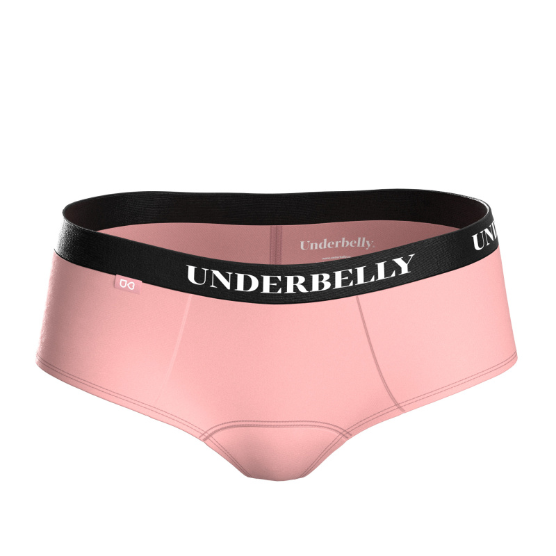 Menstruační kalhotky Underbelly Lowee růžové (LOWEE-RU-CE-1-PAD) XXL