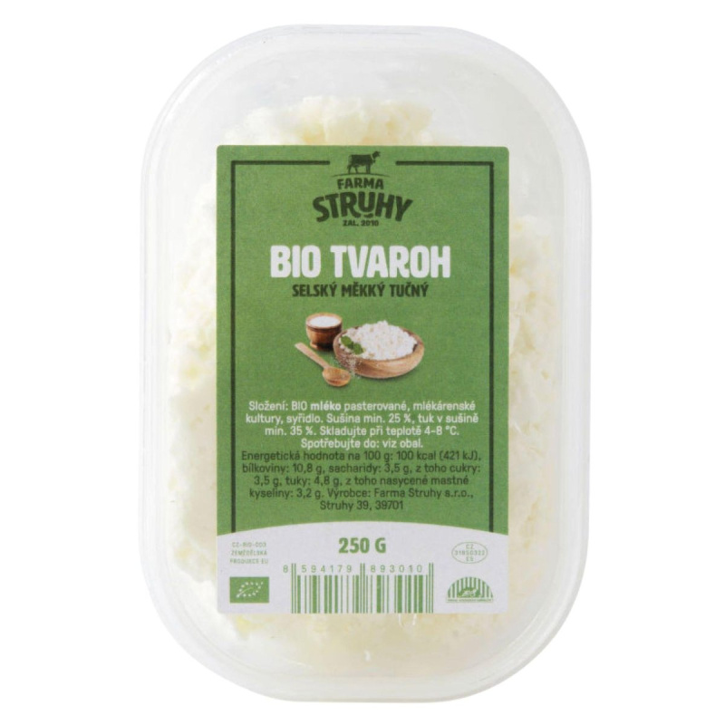 Farma Struhy BIO Selský tvaroh měkký