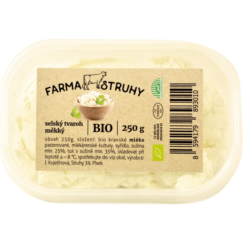 Farma Struhy BIO Selský tvaroh měkký