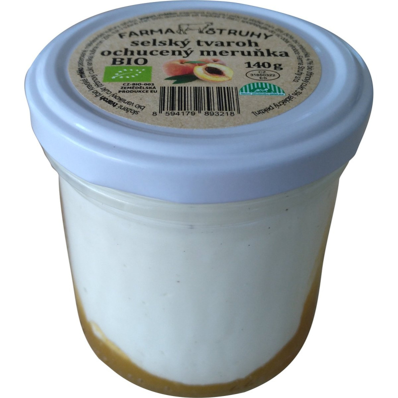 Farma Struhy BIO Selský tvaroh ochucený meruňka