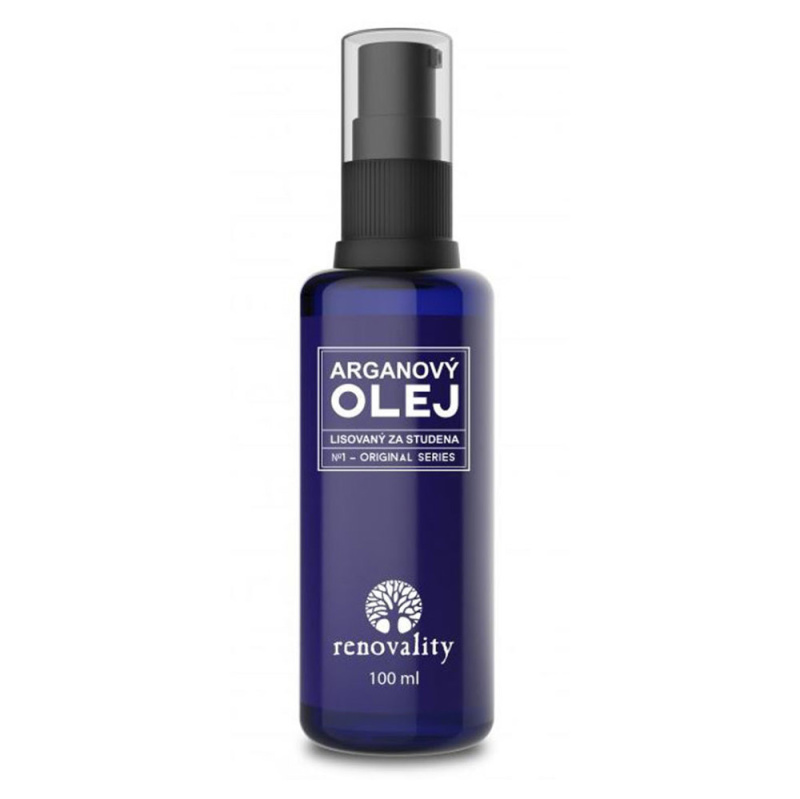 RENOVALITY Arganový olej za studena lisovaný s pumpičkou, 100ml