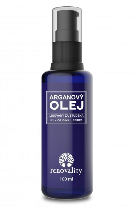 RENOVALITY Arganový olej za studena lisovaný s pumpičkou, 100ml